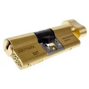 GreenteQ Orion 3 Star Thumbturn Euro Cylinder - 40/45 (85mm), Brass