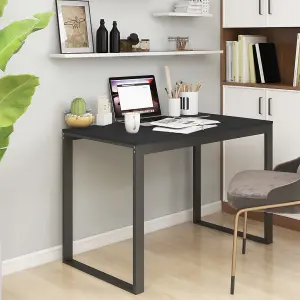 Berkfield Computer Desk Black 110x60x73 cm Engineered Wood