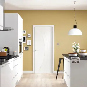 Internal Salerno White Primed Door 1981 x 610 x 35mm (24")