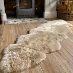 Double Sheepskin Rug In Various Colours