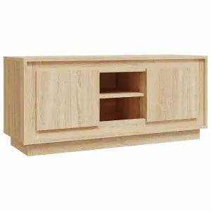 Berkfield TV Cabinet Sonoma Oak 102x35x45 cm Engineered Wood