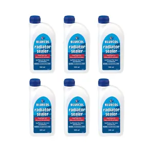 Bluecol Radiator Sealer Stops Leaks Repairs Leaking 500ML (Pack of 6)