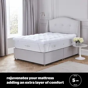 Silentnight Ultimate Luxury Hungarian Goose Feather & Down Mattress Topper - Double