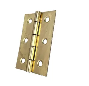 BUTT HINGES 3" (75mm) - BRASS PLATED Door Hinges - 3 pairs