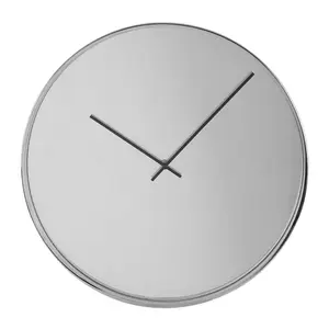 Interiors by Premier Bailie Chrome/Mirror Wall Clock