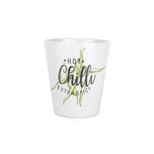 Purely Home Green Label Herbs Chilli Plant Pot - Small Ceramic Plant Pot Gift