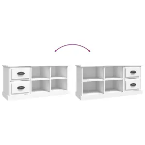 Berkfield TV Cabinet White 102x35.5x47.5 cm Engineered Wood