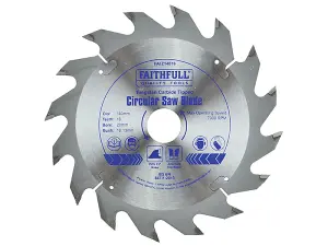 Faithfull FAIZ14016 TCT Circular Saw Blade 140 x 20mm x 16T POS FAIZ14016