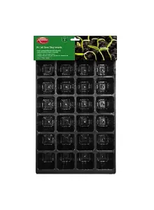 Pack of 5 small 24 Cell Seed Tray Insert Seedling Flower Vegetable Starter Trays