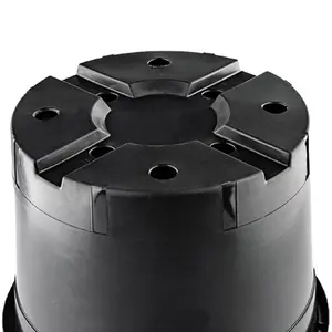 500 x 15L Round Black Plant Pots For Growing Garden Plant & Herb Outdoor Grower