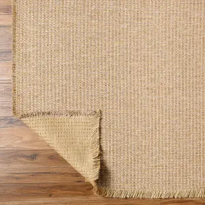 PAVI Becki Owens x Surya Solid and Border Boho Jute Area Rug 160 x 213 cm