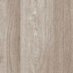 Light Brown Wood Effect Vinyl Flooring For LivingRoom,Kitchem, Textile Backing, Waterproof Lino Flooring-5m(16'4") X 3m(9'9")-15m²