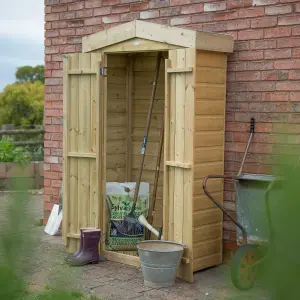 Forest Garden Natural timber Shiplap Apex Garden storage 2x3 ft 1830mm 1100mm