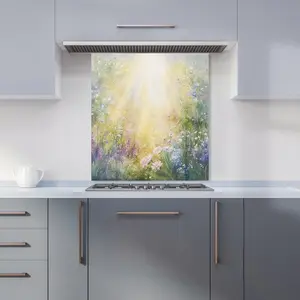 Ava Sterling: 00003 Premium Glass Kitchen Splashback W600mm x H650mm