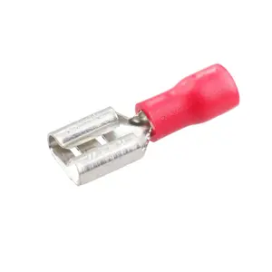 Female Red Electrical Cable Wire Spade Terminals Crimps Connectors 50pc