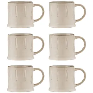 Set of 6 Originals Reactive Cream Mug 400ml