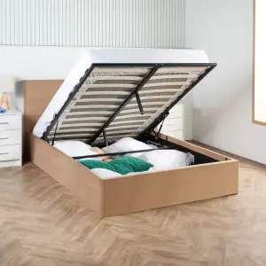 Ottoman Bed Frame Double Luxury Storage Bed with Pocket Sprung Mattress