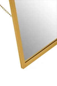 Interiors by Premier Avento Gold Finish Floor Mirror