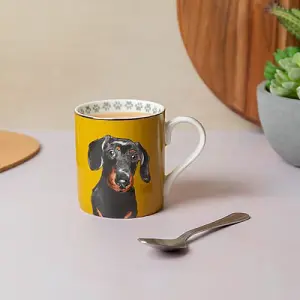 Mikasa Dachshund 280ml Straight-Sided Mug