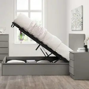 Birlea Oslo King Ottoman Bed Grey