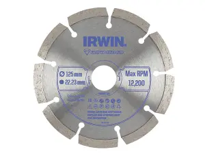 IRWIN 125mm Segmented Diamond Blade for Angle Grinders - Ultimate Cutting Tool