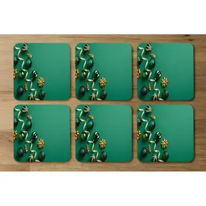 Square 6 Piece Coaster Set (Set of 6)