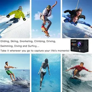 4K 170° Action Camera Ultra Hd 20Mp 2.0'' Lcd Wifi Waterproof Remote