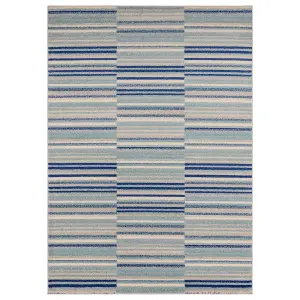 Blue Stripe Optical/ (3D) ,Funky Modern Easy to clean Rug for Dining Room-80cm X 150cm