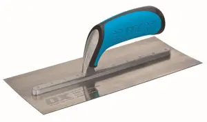 OX Pro Carbon Steel Plasterers Trowel for Finishing Skimming Rendering - 115 X 457mm / 18in