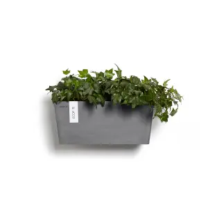 Manhattan Smooth Finish Wall Plant Pot Grey