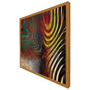 Psychedelic print (Picutre Frame) / 12x12" / Grey