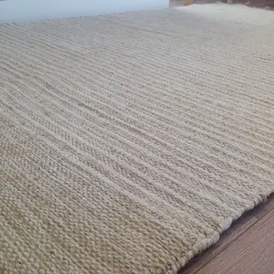 Bekal Flat Weave Rug Striped Design Cotton and Jute 70 cm x 130 cm