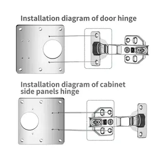 Nes Home Cabinet Door Hinge Repair Plate