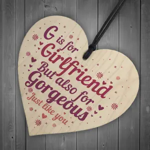 Red Ocean Girlfriend And Boyfriend Funny Gifts Handmade Wooden Heart Sign Relationship Gift For Anniversary Birthday