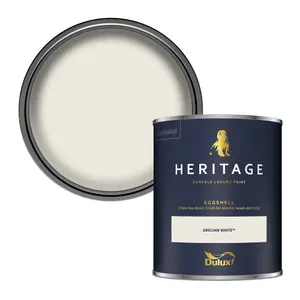 Dulux Trade Heritage Grecian White Eggshell Wall paint, 750ml