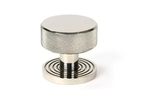 From The Anvil Polished Nickel Brompton Mortice/Rim Knob Set (Beehive)