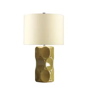 Luminosa Green Retro 1 Light Table Lamp Green, E27