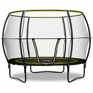 Rebo 10ft Base Jump Trampoline With Halo II Enclosure