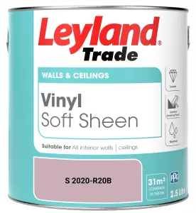 Leyland Trade Vinyl Soft Sheen Walls & Ceilings Emulsion Paint (S 2020-R20B) - 2.5L