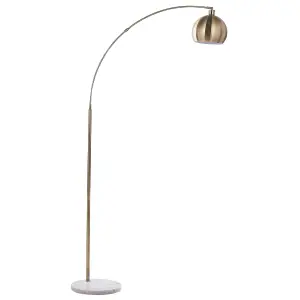 Beliani Modern Metal Floor Lamp Brass PAROO