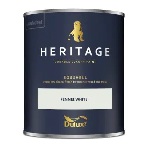 Dulux Trade Heritage Fennel White Eggshell Wall paint, 750ml