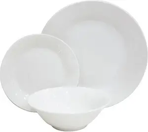 Argos Home 12 Piece Porcelain Dinner Set - White