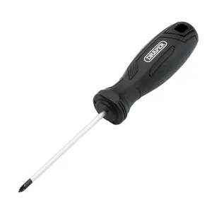 Draper Pozi Hard Grip Screwdriver, PZ0 x 75mm 13512