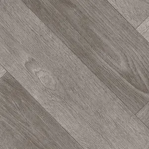 Grey 594 Contract Wood EffectCommercial Vinyl Flooring For Office, Shop, Waterproof Lino Flooring-7m(23') X 3m(9'9")-21m²