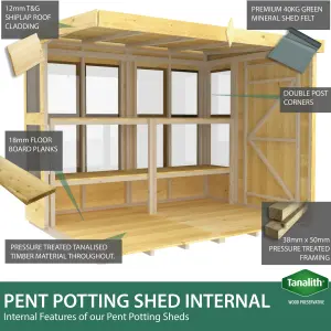 DIY Sheds 6x4 Pent Potting Shed (6ft x 4ft) 6 x 4