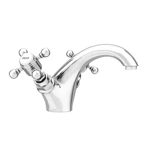 Nes Home Edwin Traditional Basin Mixer Tap Chrome