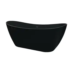 Viktor Benson Taha 1700 x 730mm Freestanding Bath - Matt Black