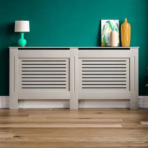 Vida Designs Milton Large Grey MDF Radiator Cover