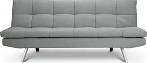 Habitat Nolan Fabric 3 Seater Clic Clac Sofa Bed-Light Grey