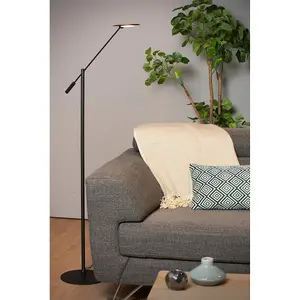 Lucide Anselmo Modern Floor Reading Lamp 25cm - LED Dim. - 1x9W 3000K - Black